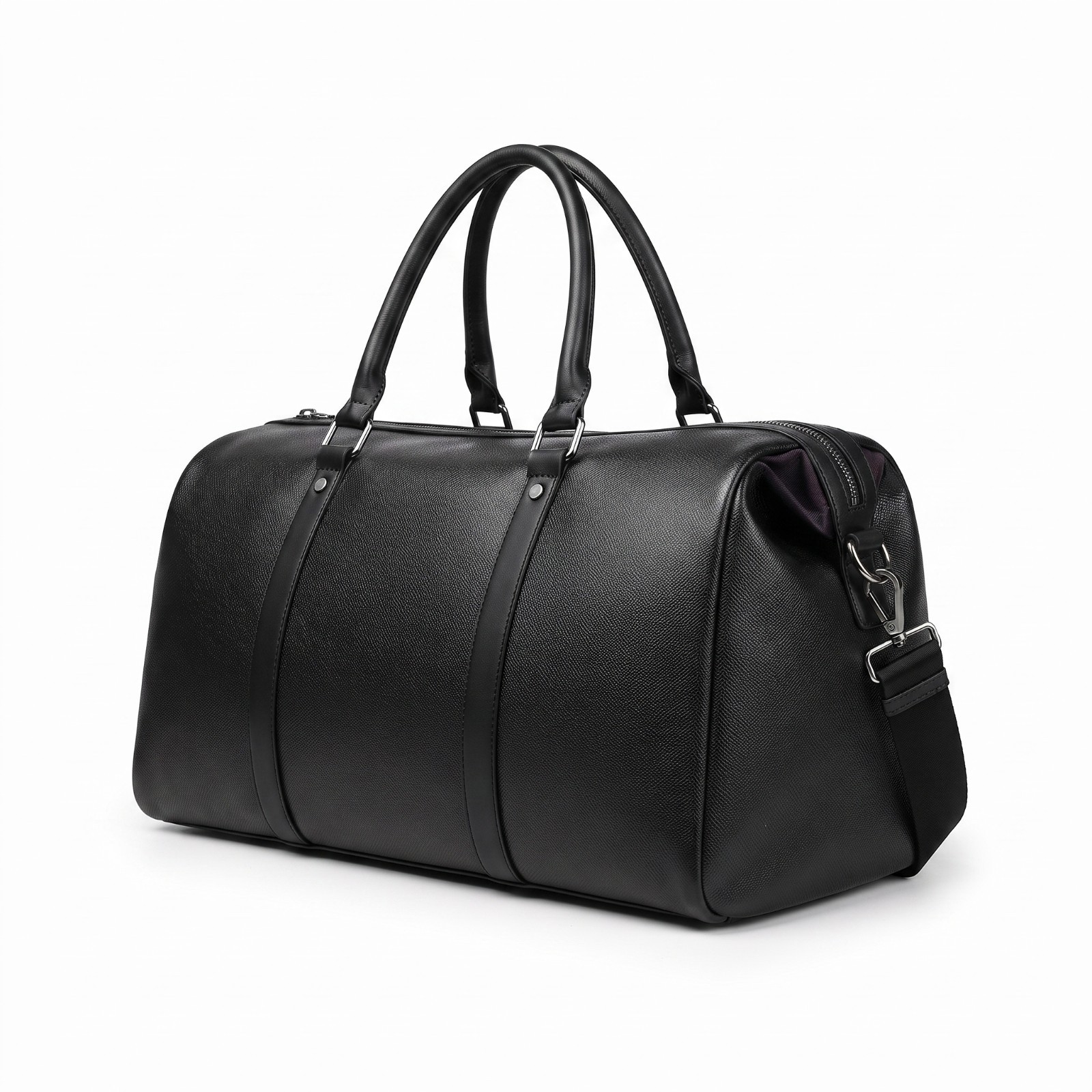 New Men Leather Duffel Travel Bag Carry On Gym Waterproof Leather Handbag