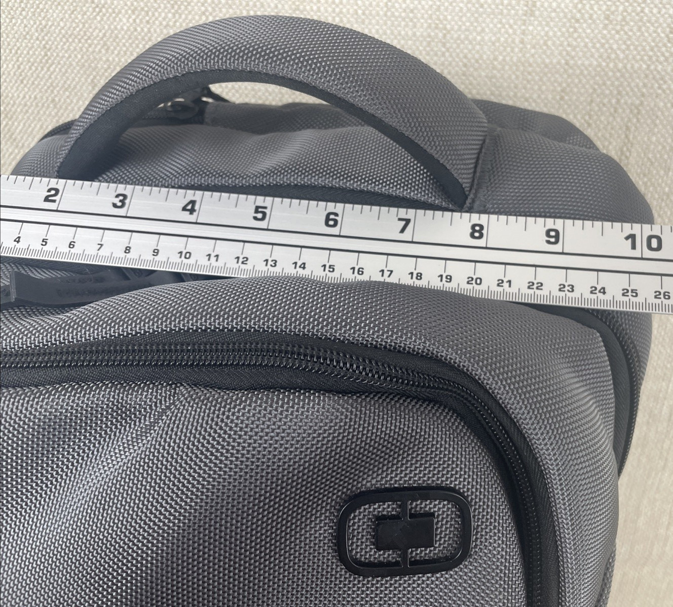 OGIO Ace Backpack 17” Laptop Pack-Tablet Sleeve Metallic Gray Padded Back