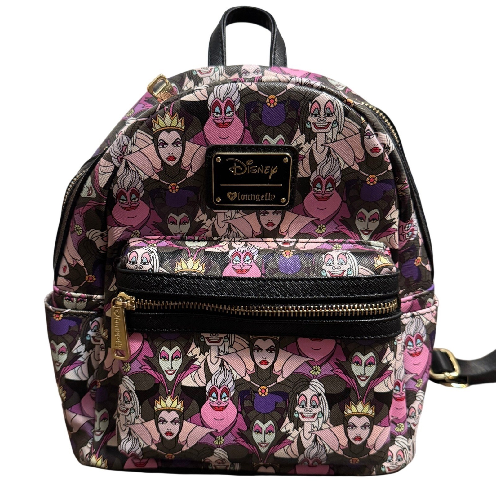 Loungefly Disney Villains Mini BackPack Bag Women’s Malificent Ursula Cruella