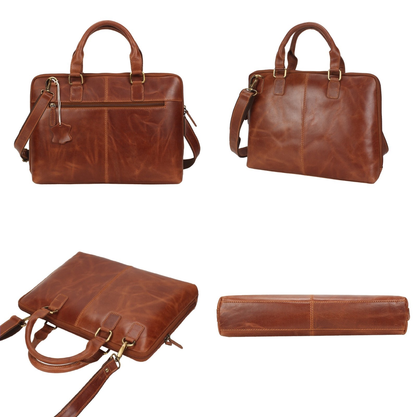 Handmade Full Grain Leather Shoulder Bag, 15? laptop Bag Best Quality Office Bag