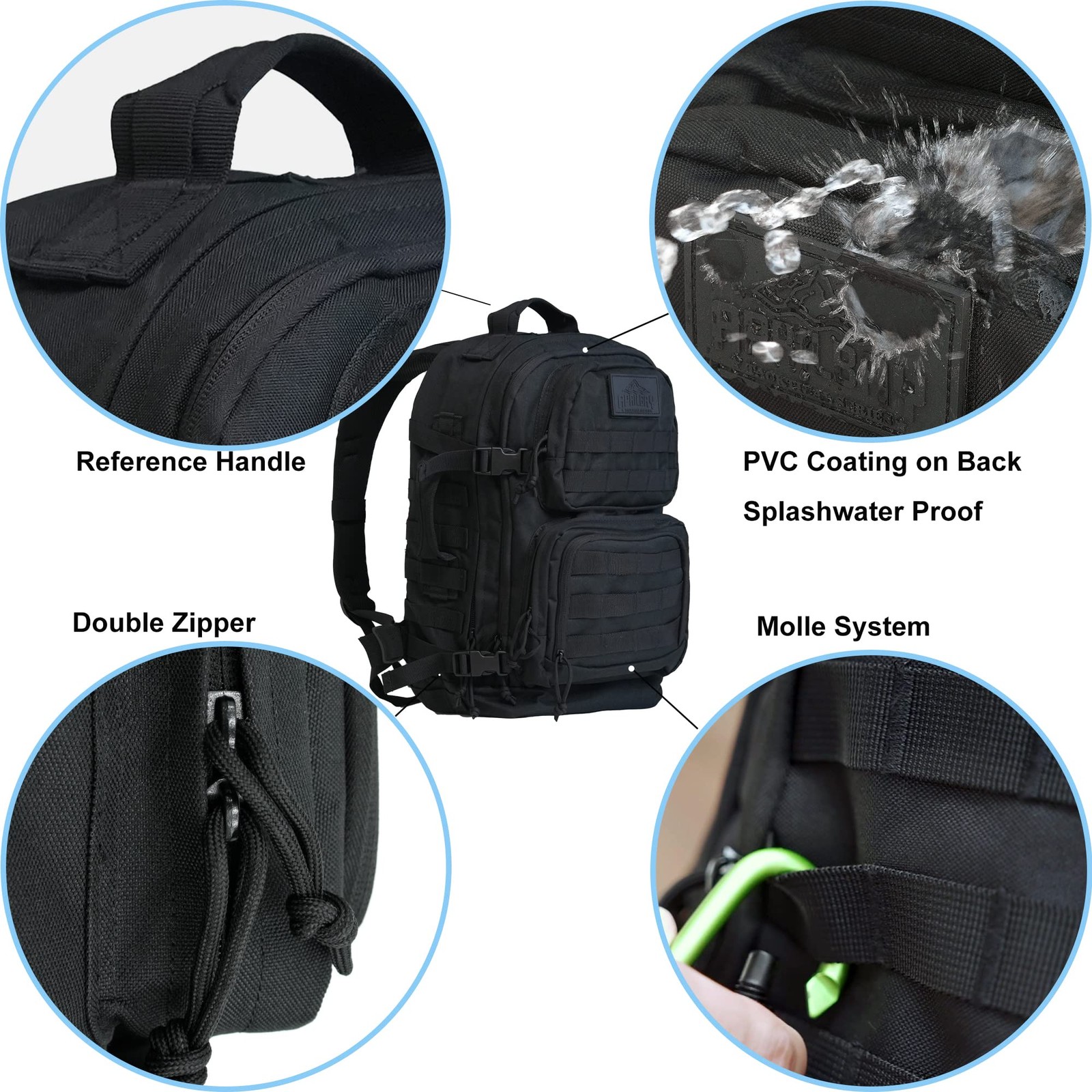 3-Day Tactical Backpack – Classic Style, Durable 600D Oxford Fabric, Fully Fu…