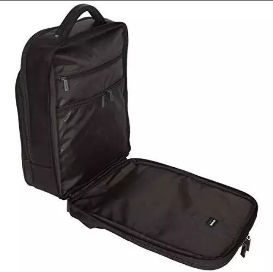 Kenneth Cole Reaction Manhattan Messenger Backpack Black 16″ Laptop $200 Retail