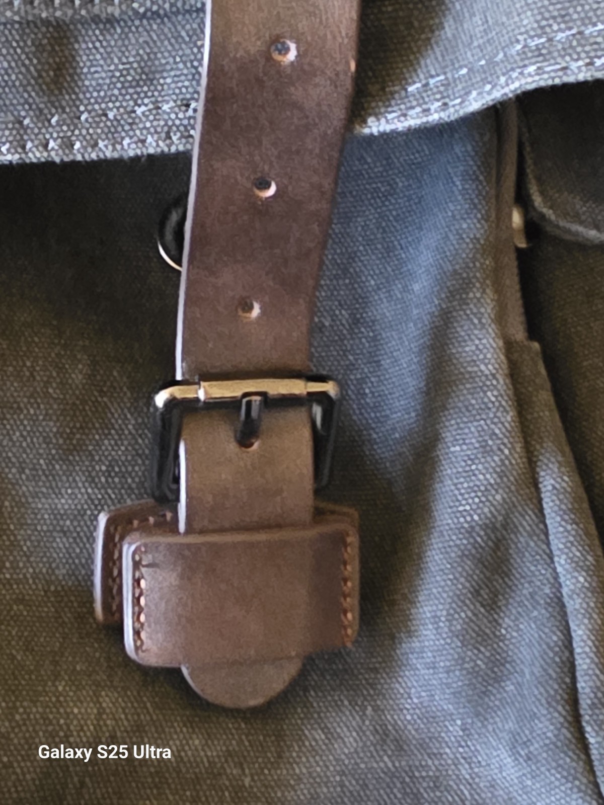 WITZMAN Vintage Gray Canvas Laptop Messenger Bag Crossbody Satchel Bookbag