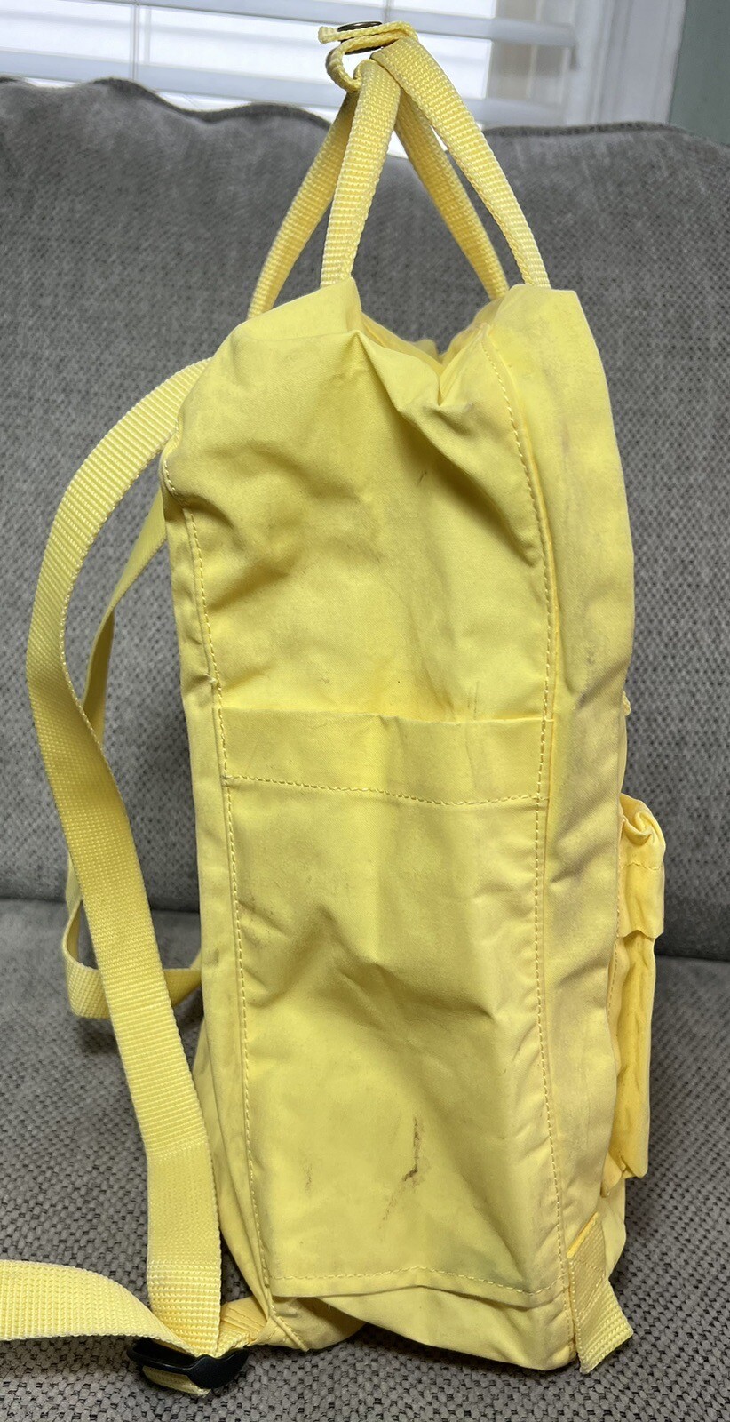 Fjallraven Kanken Backpack Spring Summer Yellow Waxed Canvas Day Book Travel