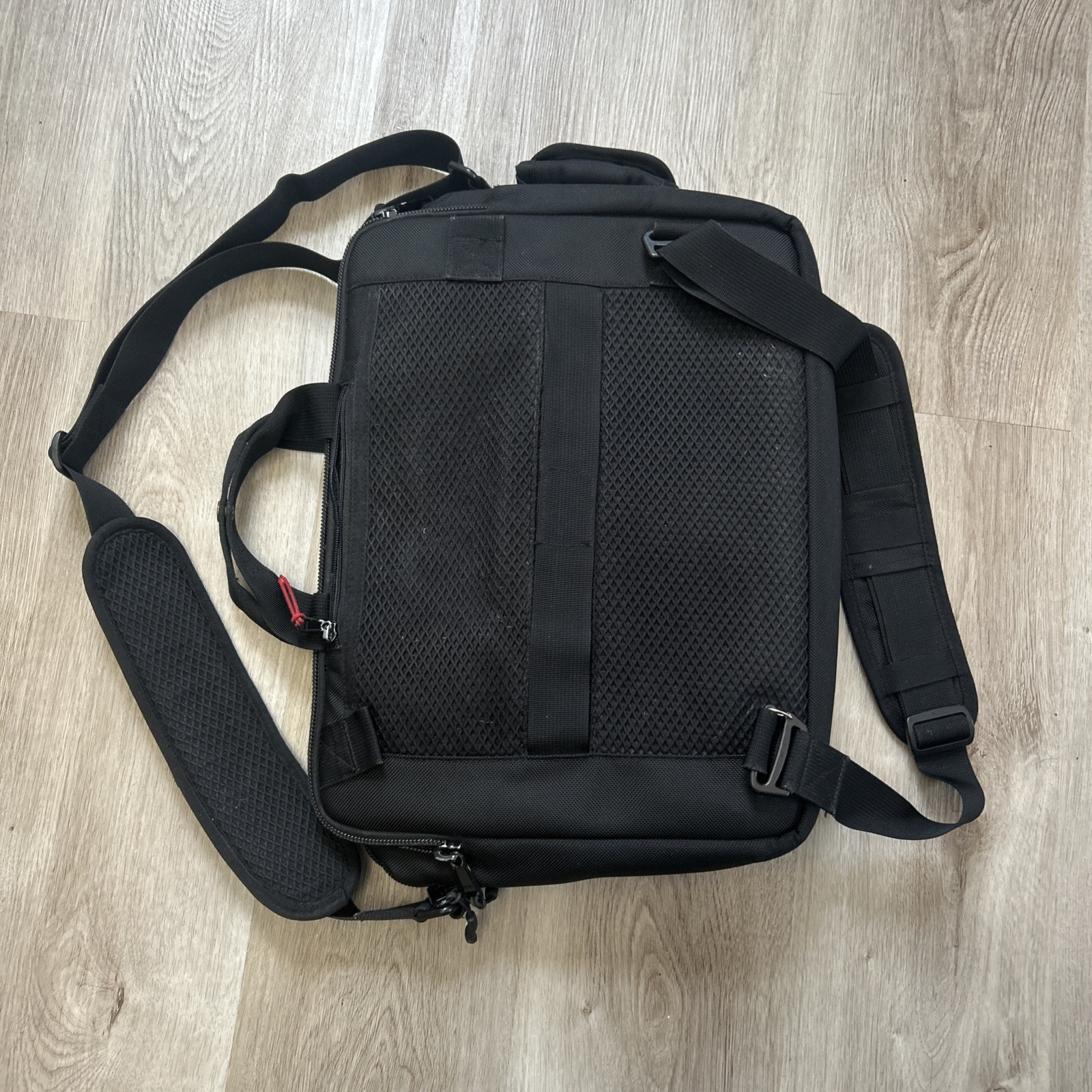 Dsptch Utility Brief Slingpack Shoulder Bag Black 3 Way DWR Laptop Backpack READ