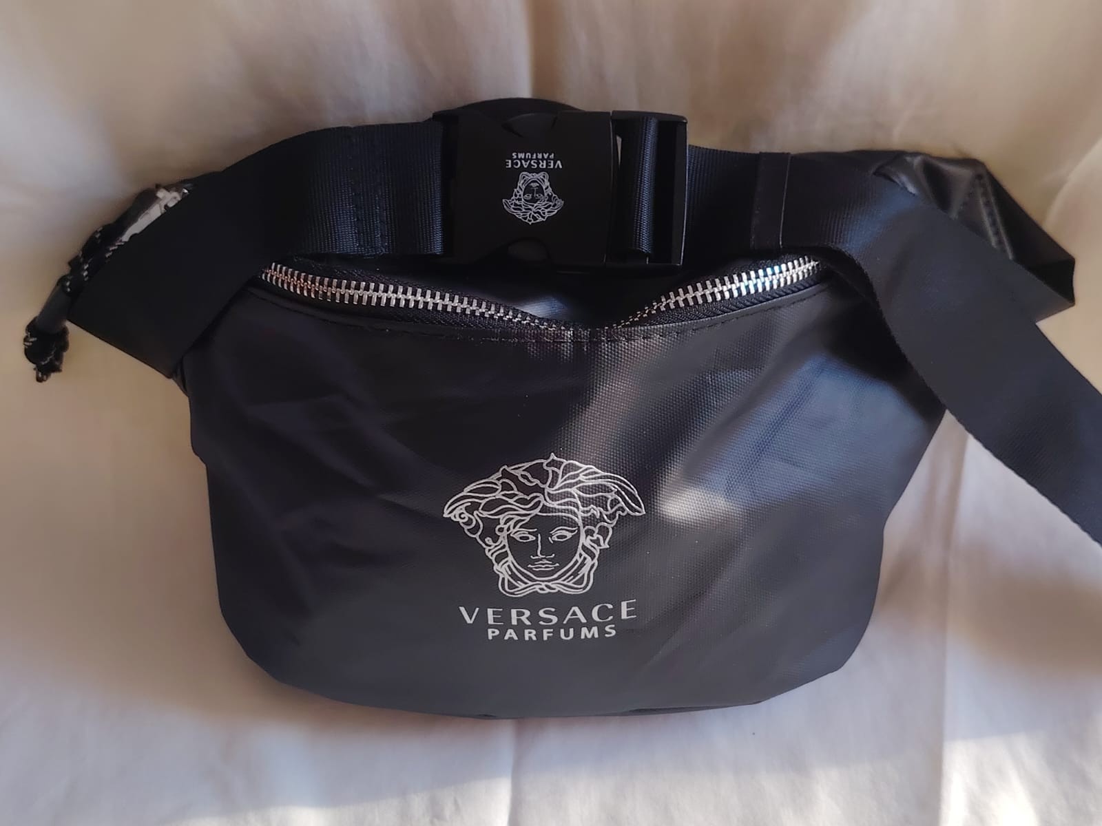 Versace Parfums Black Belt Bag Fanny Pack Crossbody Waist Bag VIP Gift