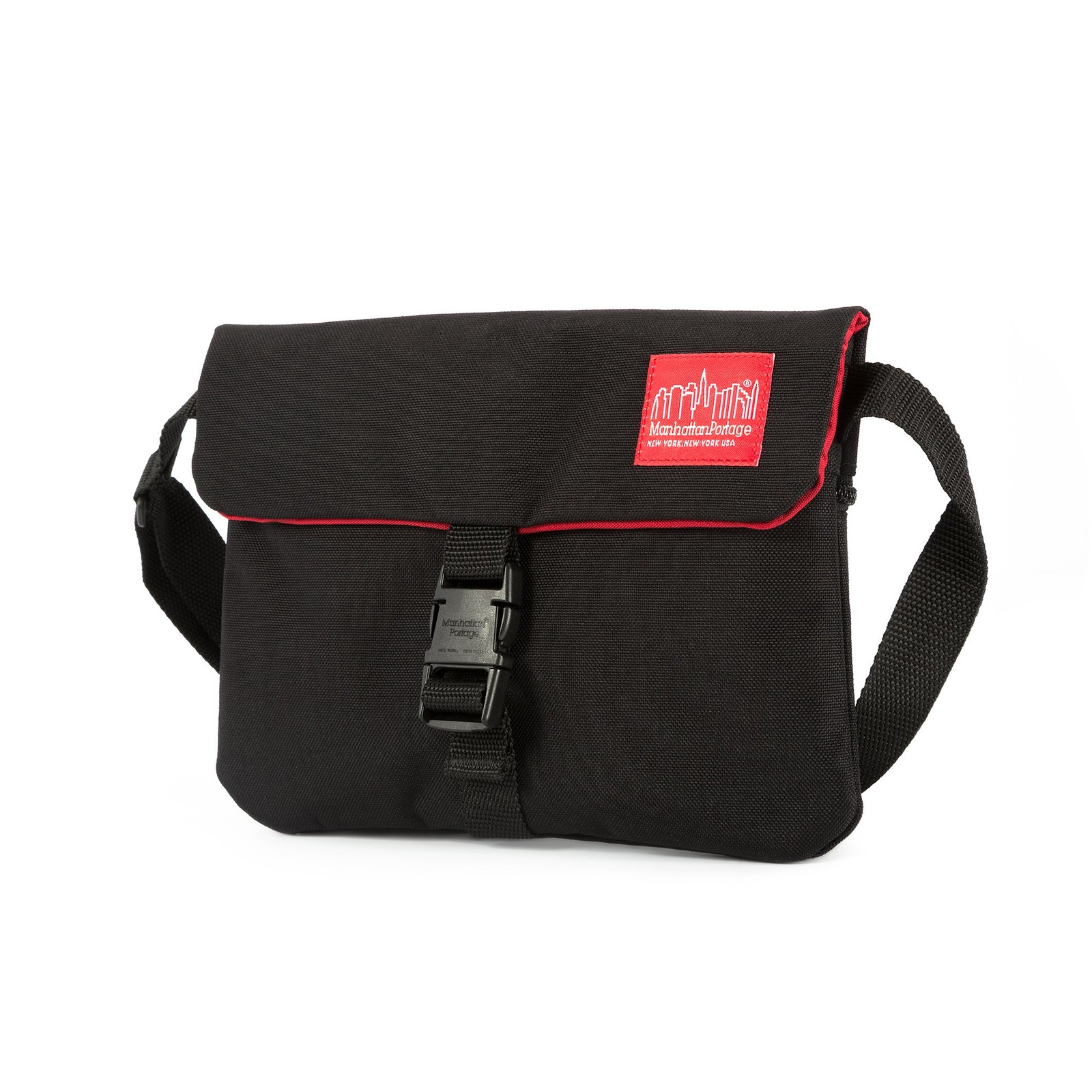 Manhattan Portage Jones Water-Resistant Shoulder Bag, Unisex, Flap & Buckle