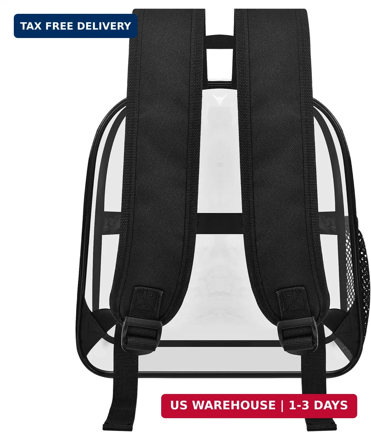 USPECLARE Clear Backpack for Stadium Approved 12×6×12, Water proof Clear Bag for