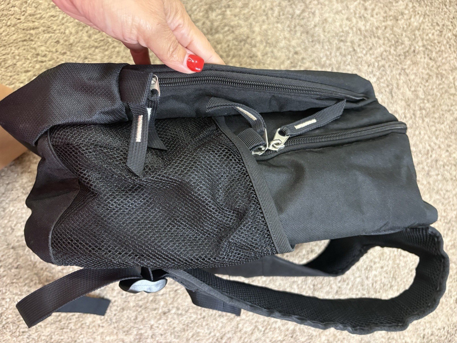 OGIO S2 Black Backpack Zip Adjustable Straps Outer Pockets Unisex Large