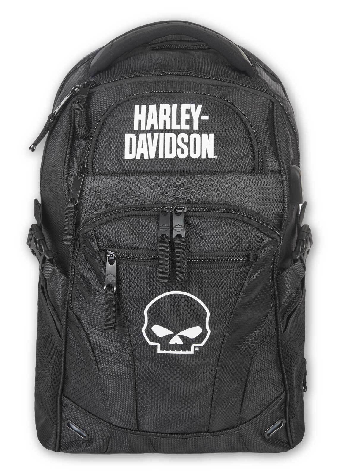 Harley-Davidson Willie G Skull Logo Renegade Lightweight Backpack – Black