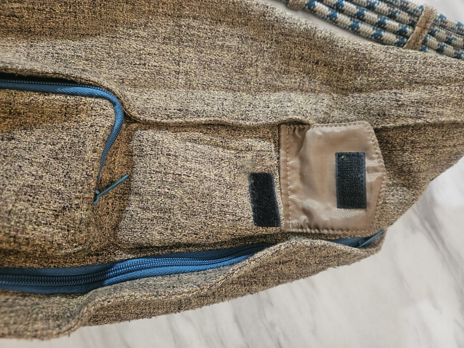 KAVU Rope Sling Crossbody Backpack Brown Heather Rope Strap Outdoor Travel Bag