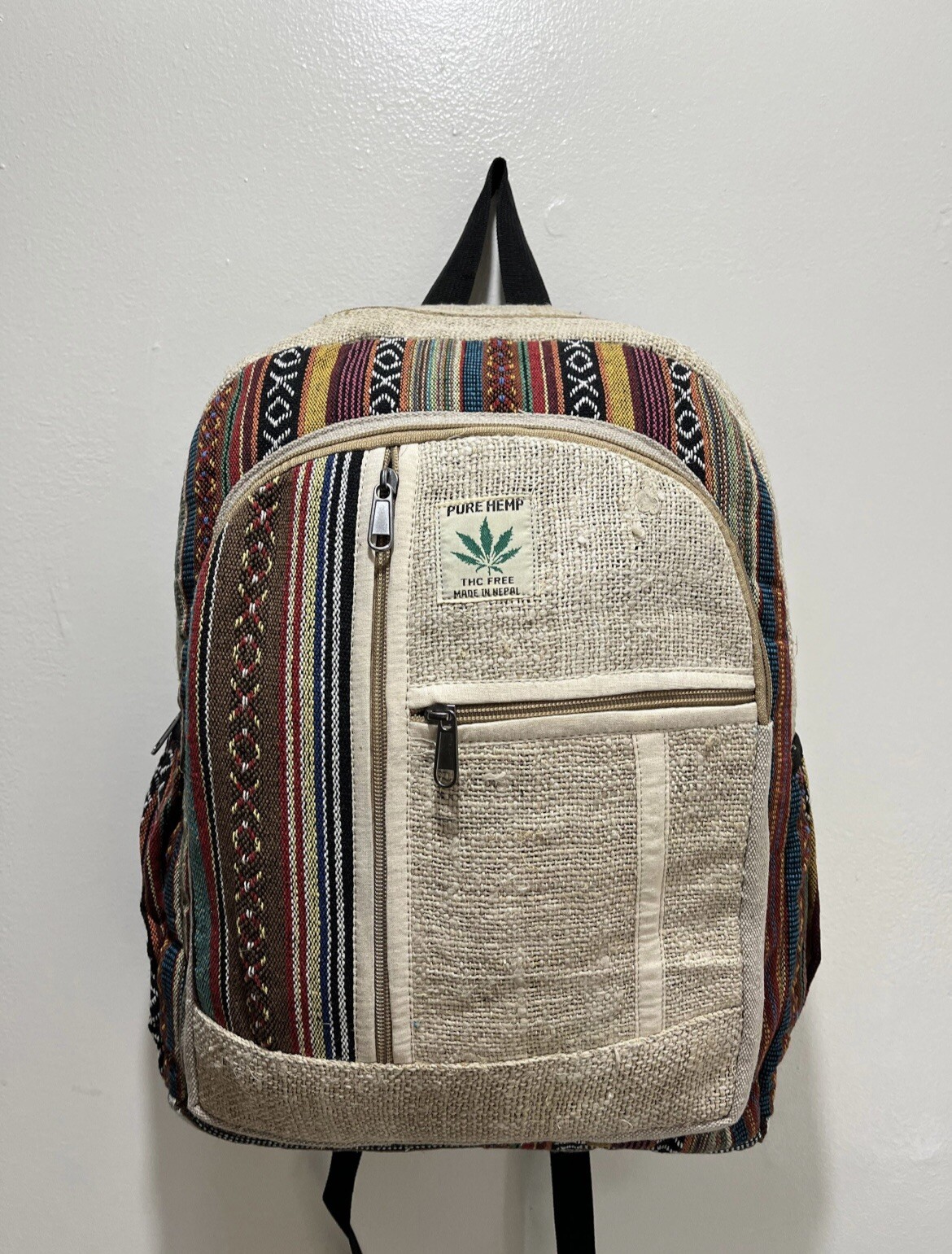 Hemp Backpack  | Eco Friendly | Boho | Handmade | Unisex | Nepal