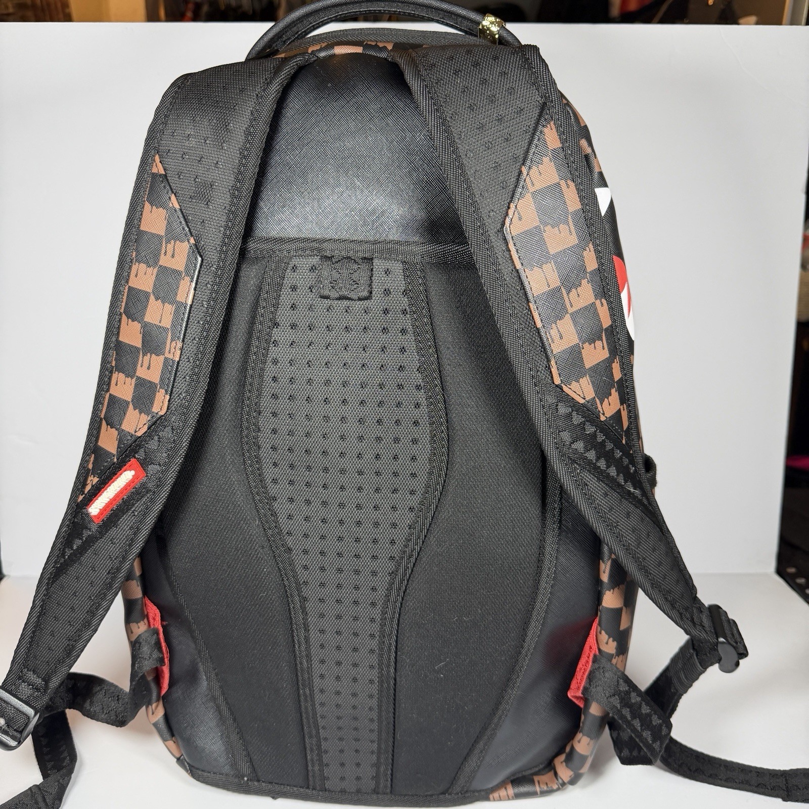 Sprayground Eyed Brown Backpack Limited Edition Urban Streetwear Alternative Art
