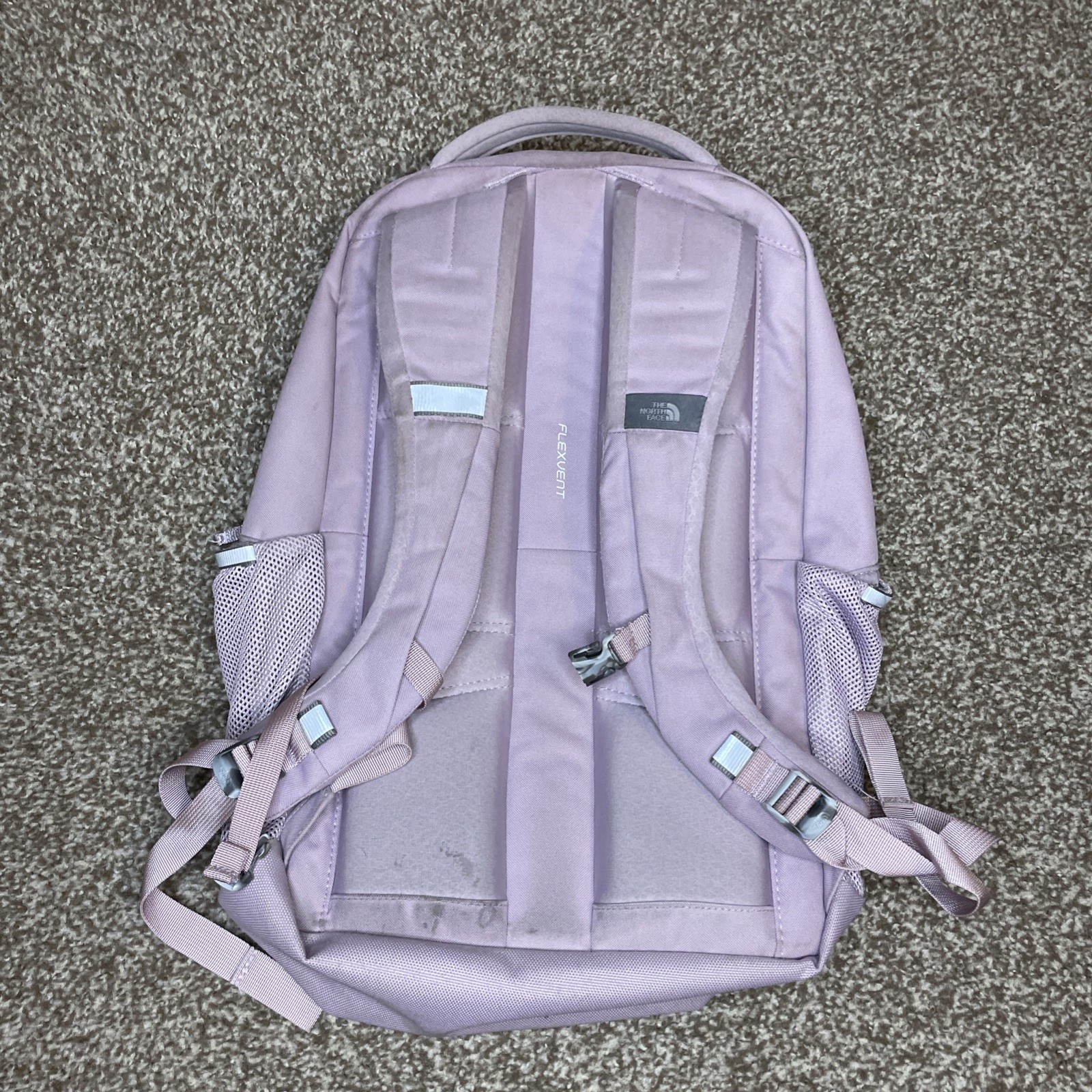 The North Face Jester Backpack Laptop Carrier Overnight Travel Book Bag Purple
