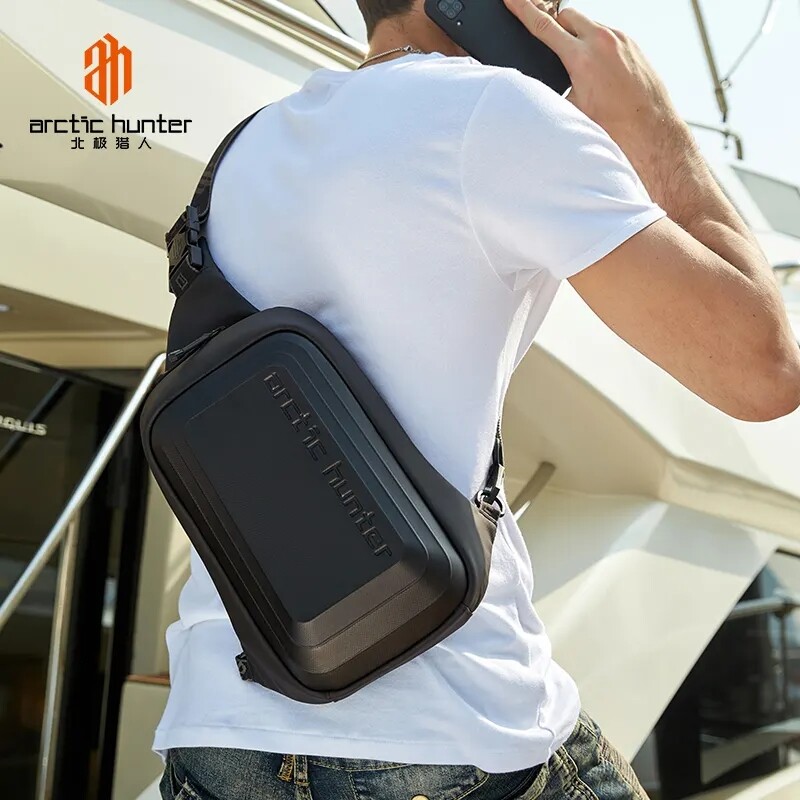 ARCTIC HUNTER EVA Waterproof Shoulder Men Travel Chest Bag Outdoor Crossbody