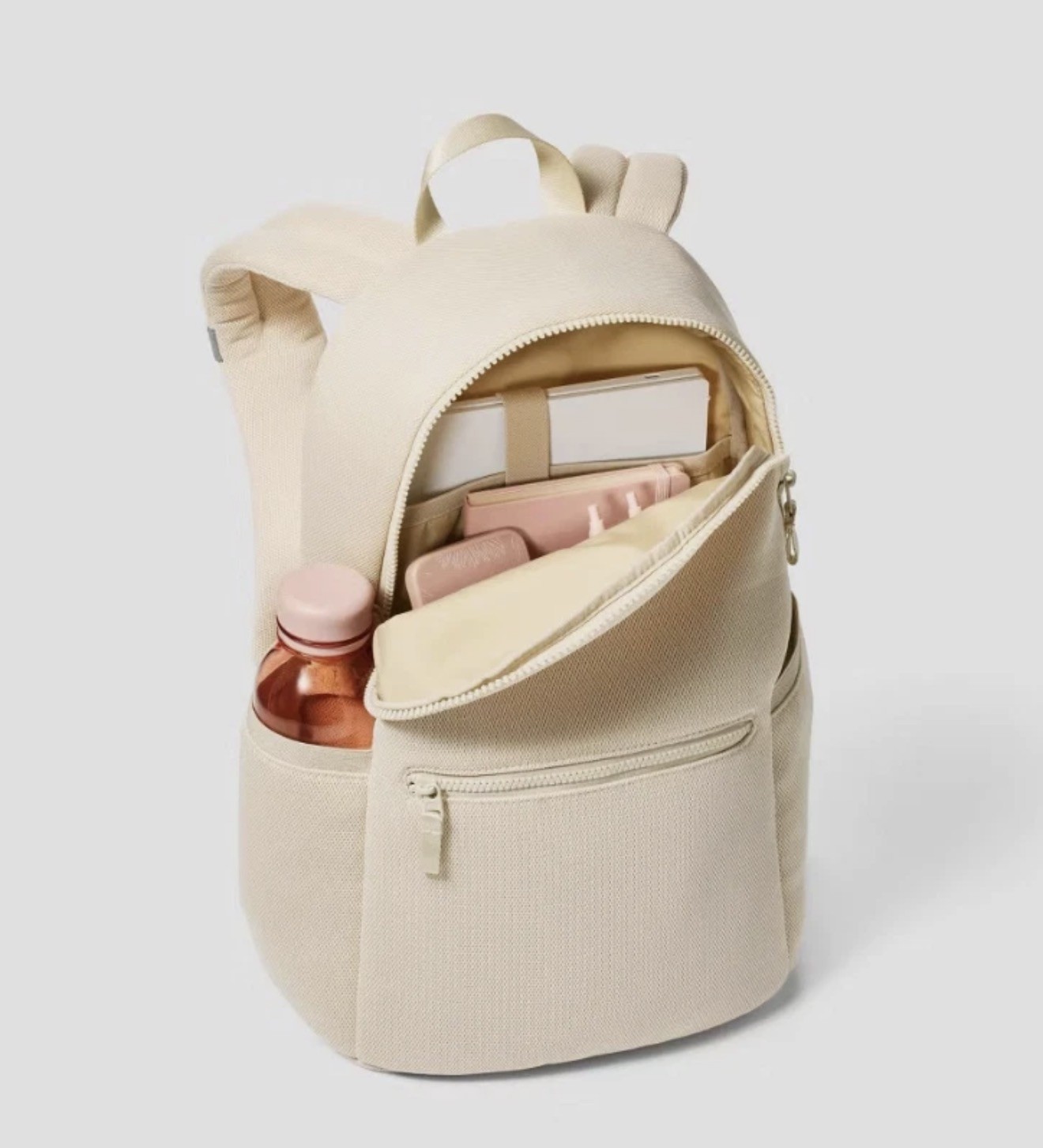 Air Mesh Backpack – All in Motion – Cream – 17”x12”x7” w/laptop pocket – New