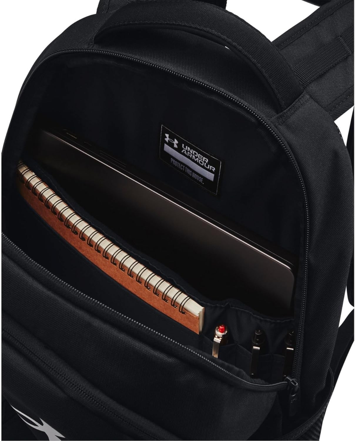 Unisex-Adult Hustle 6.0 Backpack, (002) Black/Black/White, One Size Fits Most
