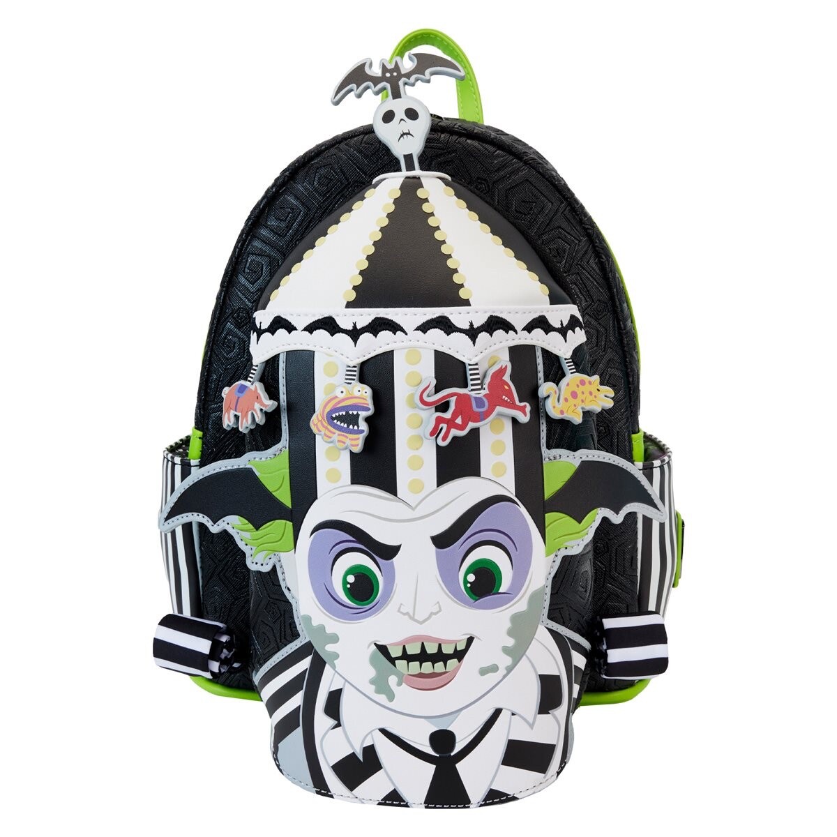 Beetlejuice Loungefly Carousel Hat Light Up Cosplay Mini Backpack NEW