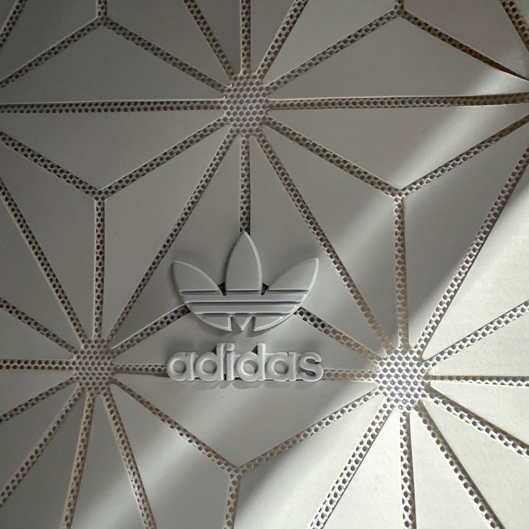 Adidas White Geometric Pattern