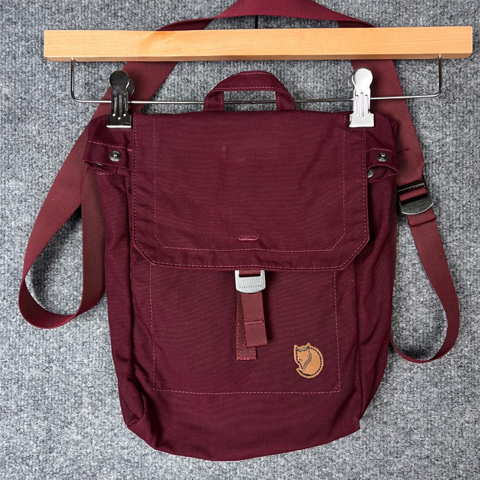 Fjallraven Foldsack No. 3 Shoulder Bag Small Burgundy