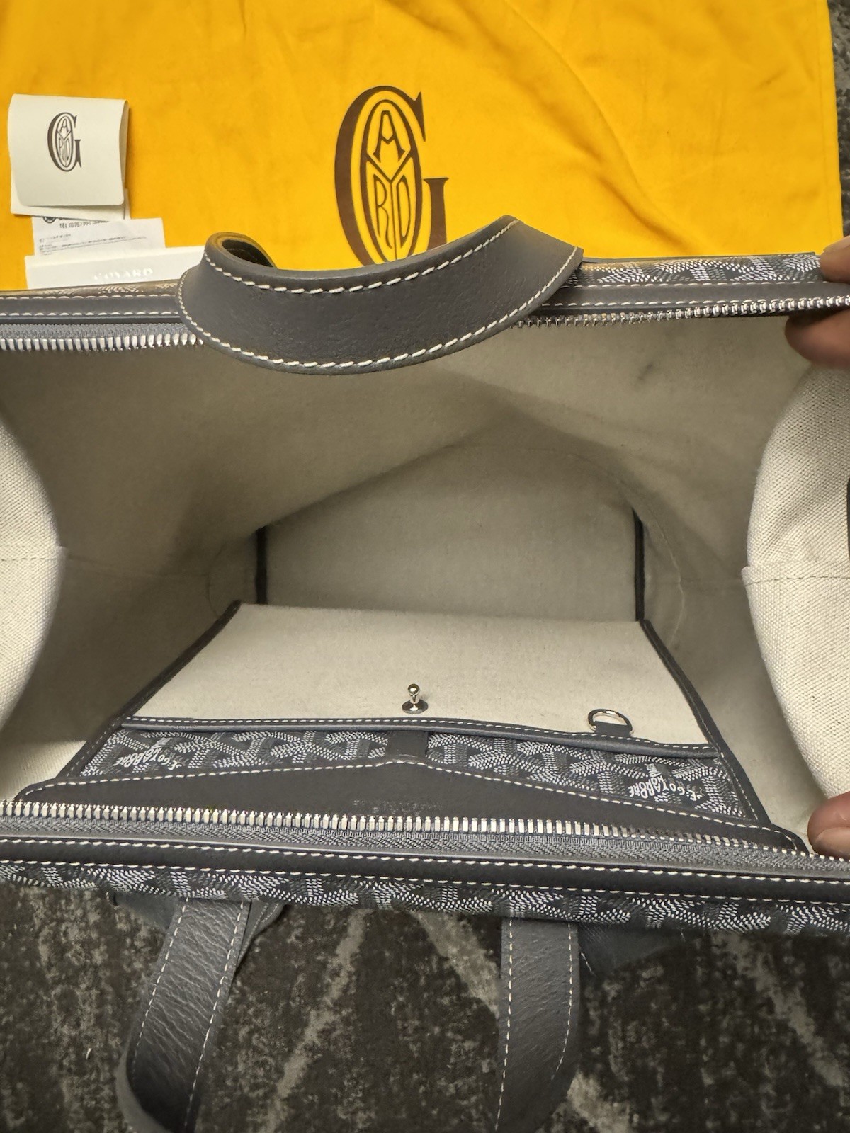 Grey Goyard Cisalpin Backpack