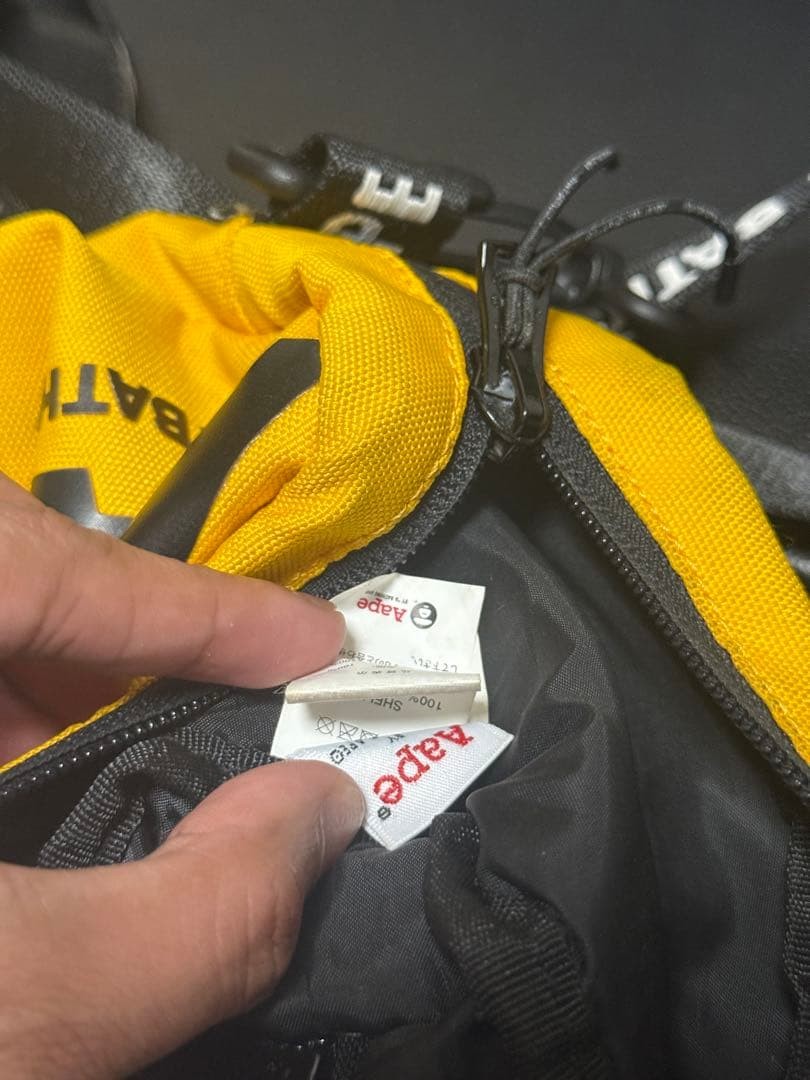 AAPE BY A BATHING APE Crossbody Shoulder Pouch Bag Yellow