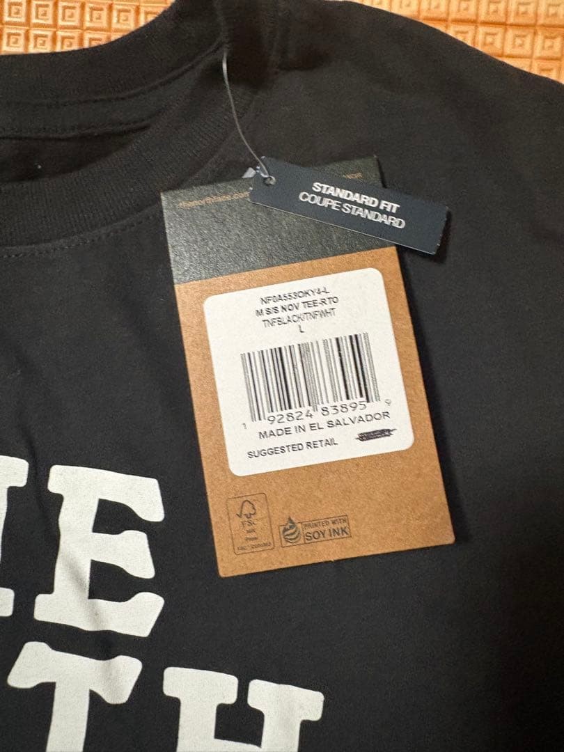 The North Face T Shirt Box Logo Limited Black L New Unused Seasonal