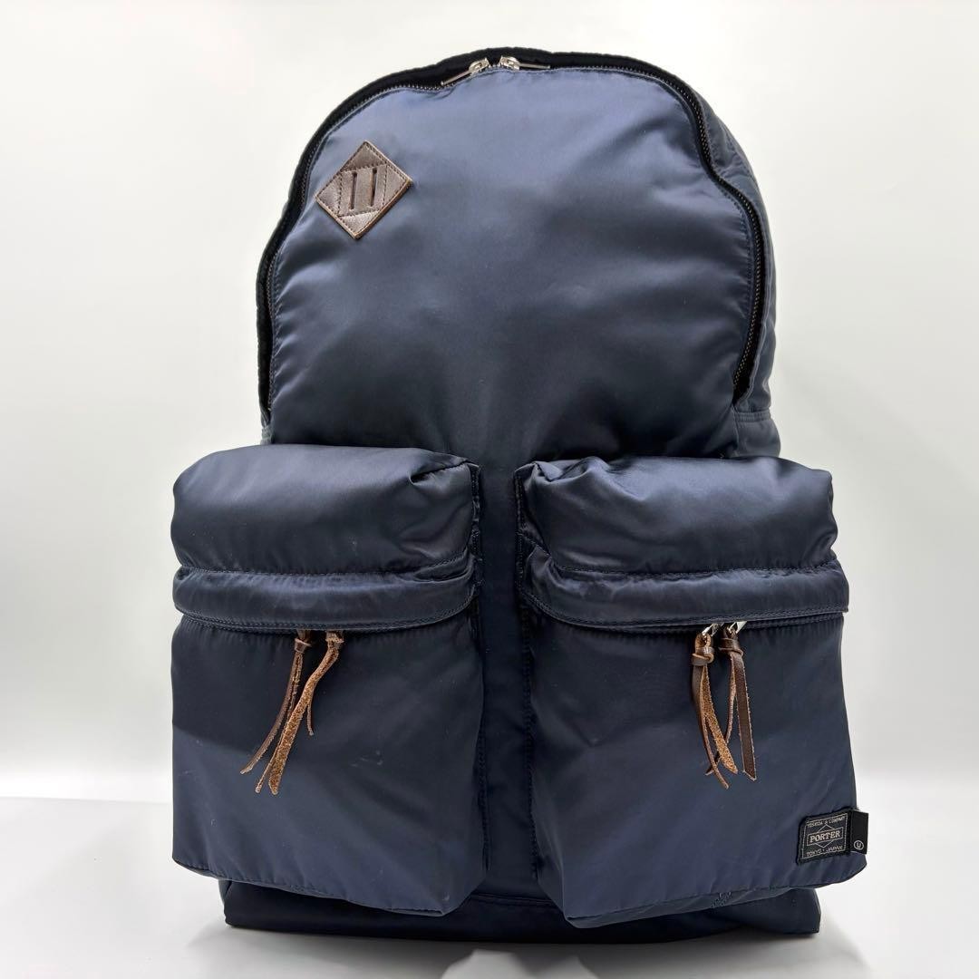 Authentic PORTER × UNDERCOVER Backpack Navy 48cm Men’s Bag Canvas Fabric