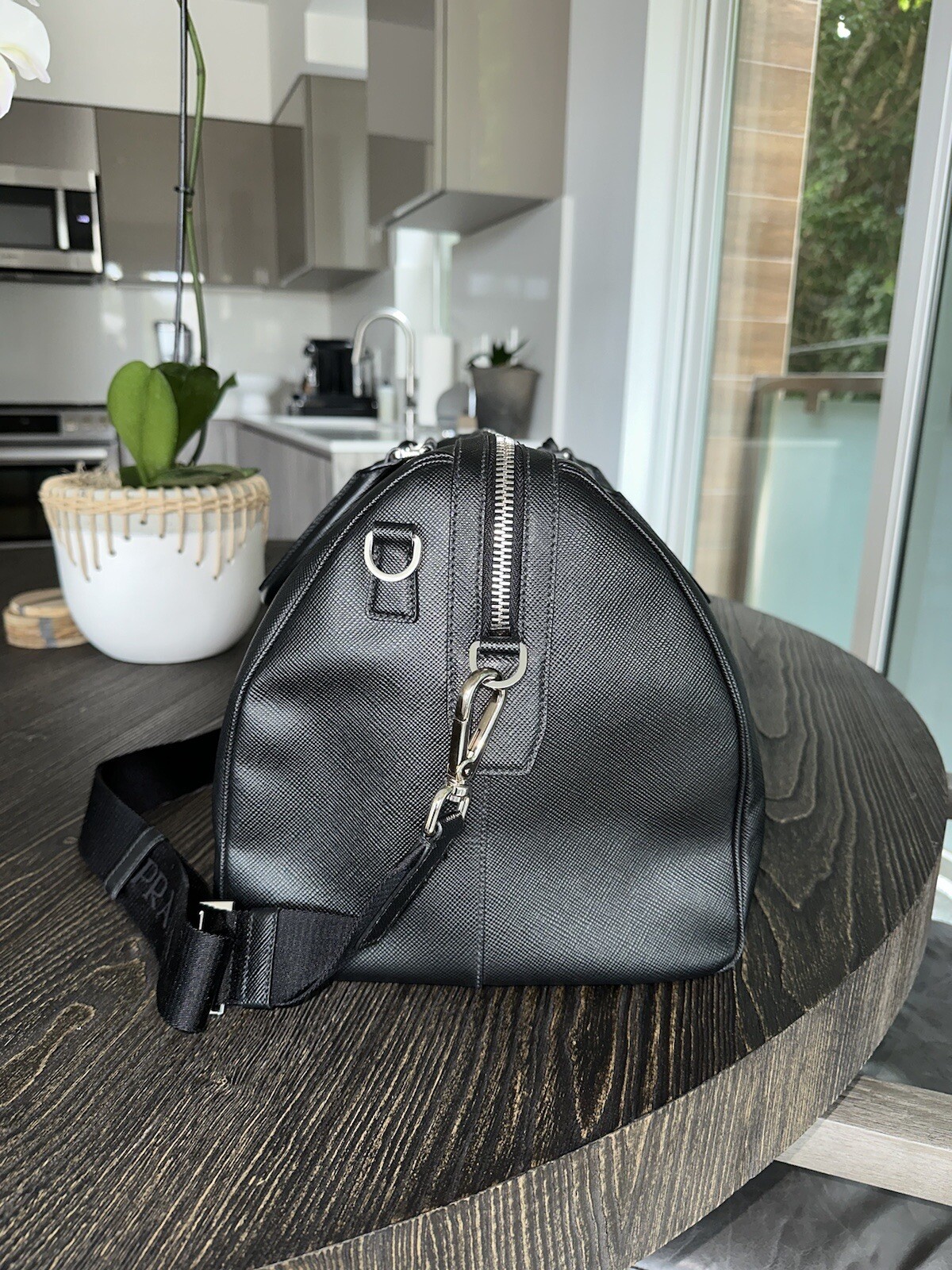 Prada Saffiano Leather Duffle Bag