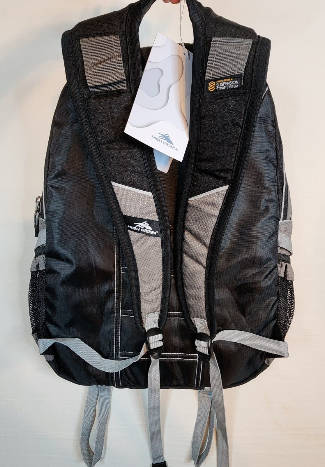 High Sierra Loop Backpack 33L Travel Work Backpack Black/Charcoal