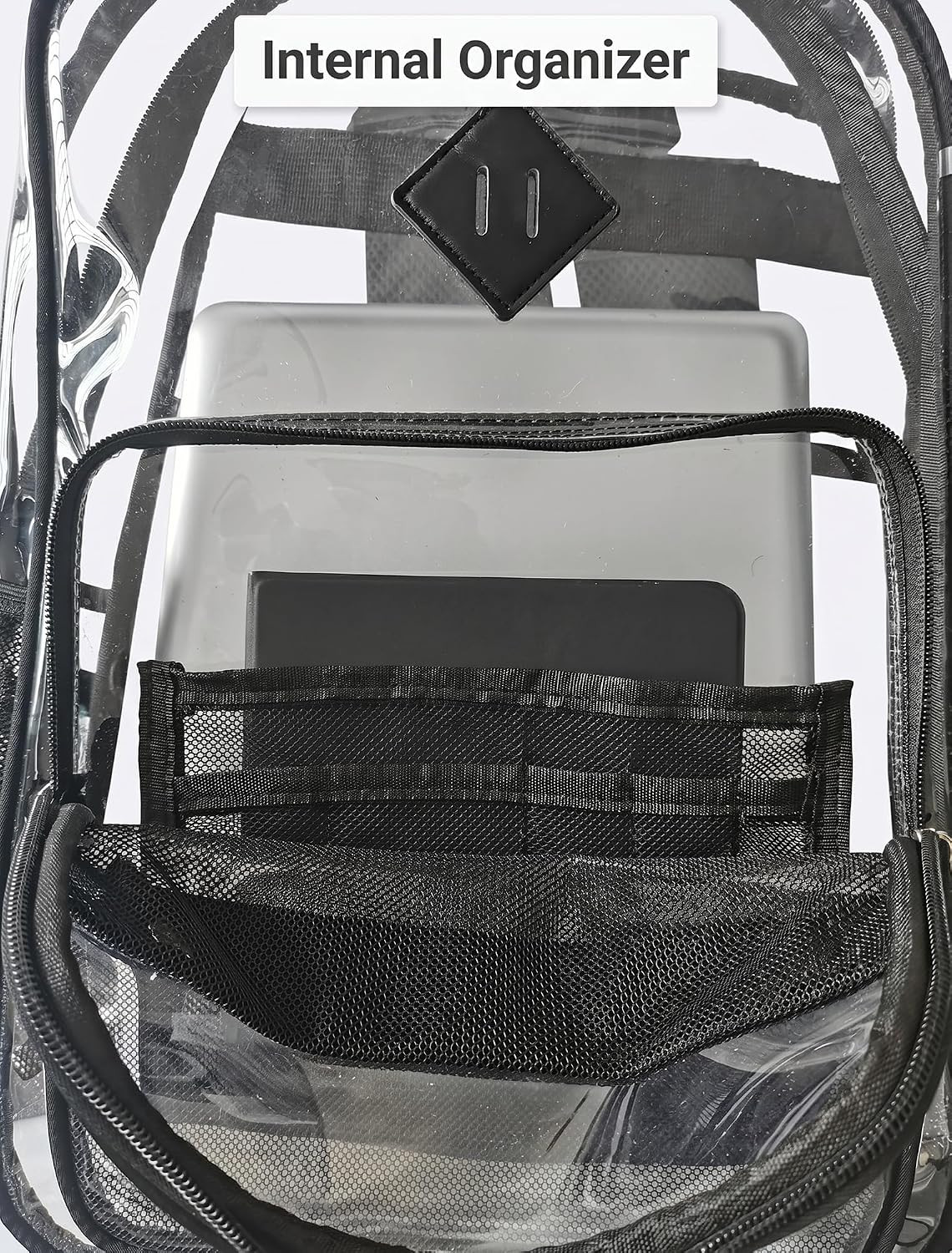 Clear Backpack Bookbag for School 20L Transparent Backpacks Heavy Duty See throu