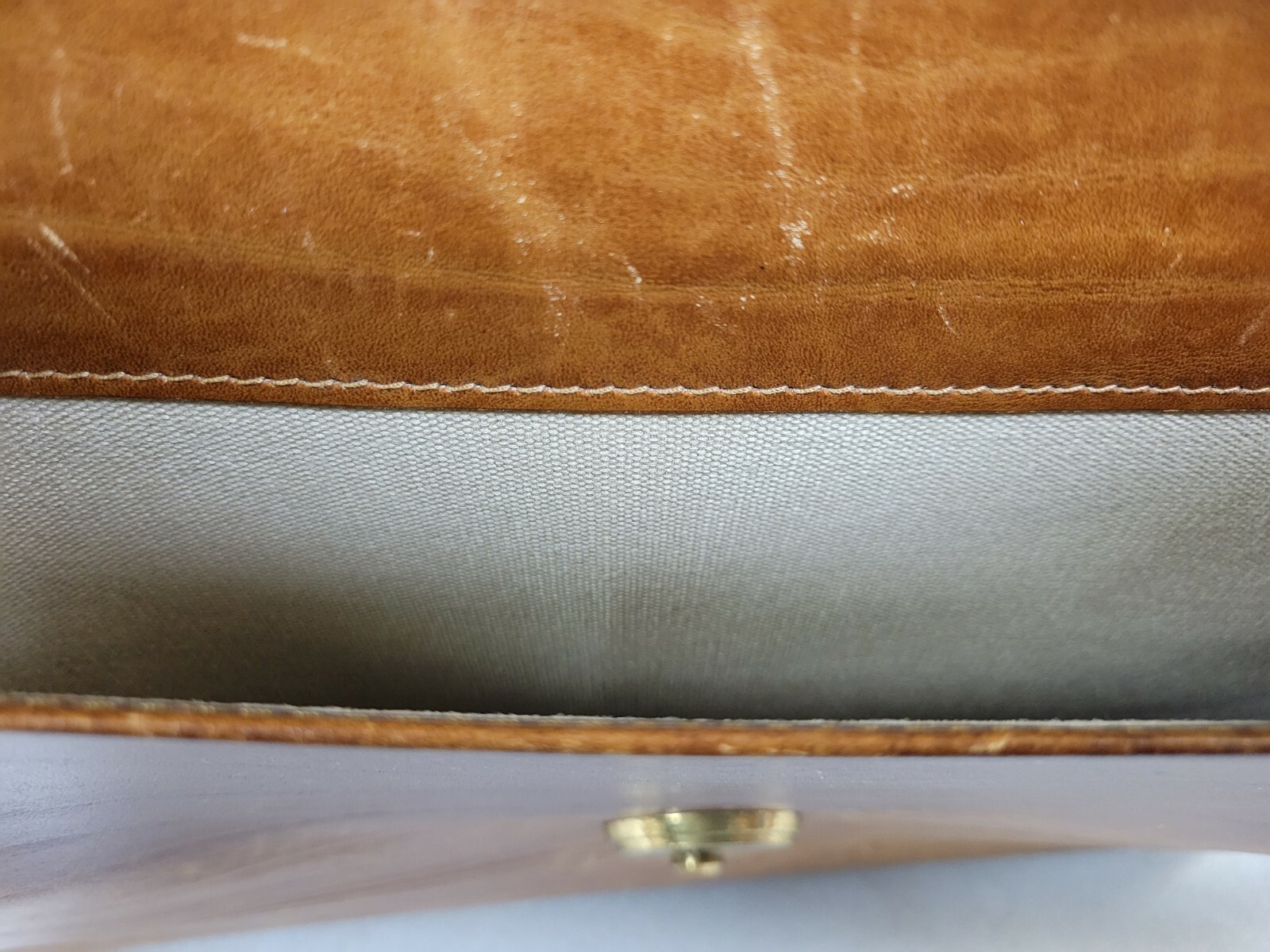 Schlesinger full grain cowhide leather briefcase