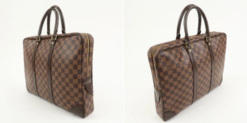 Louis Vuitton Damier Porte Documents Voyage Business Bag N41124 Auth Used