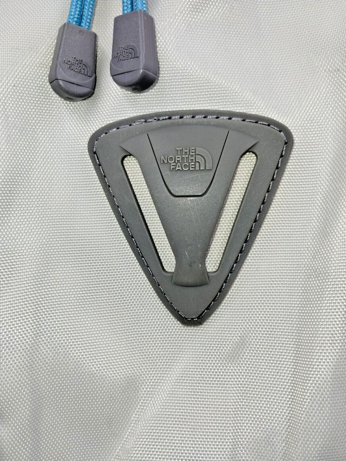 The North Face Wasatch Backpack Light Gray Purple Large Pockets Adjustable Strap