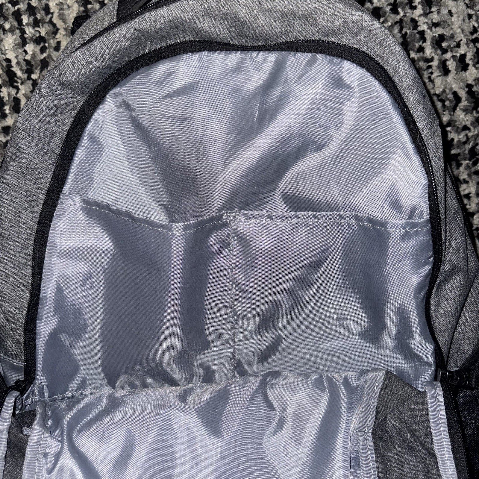 Under Armour Hustle 4.0 Unisex Backpack Heather Gray Black School Laptop Bag