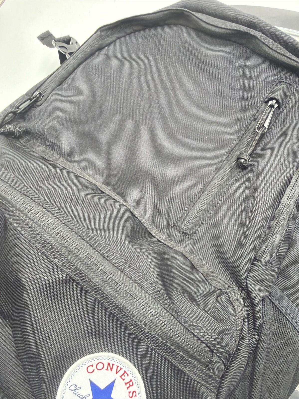 Converse Chuck Taylor All Star Straight Edge Laptop Backpack, Tear **See Pics**