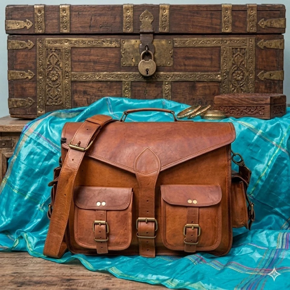 Handmade Pro Max Leather Messenger Antique Finish Bag – s Laptop Shoulder Bag