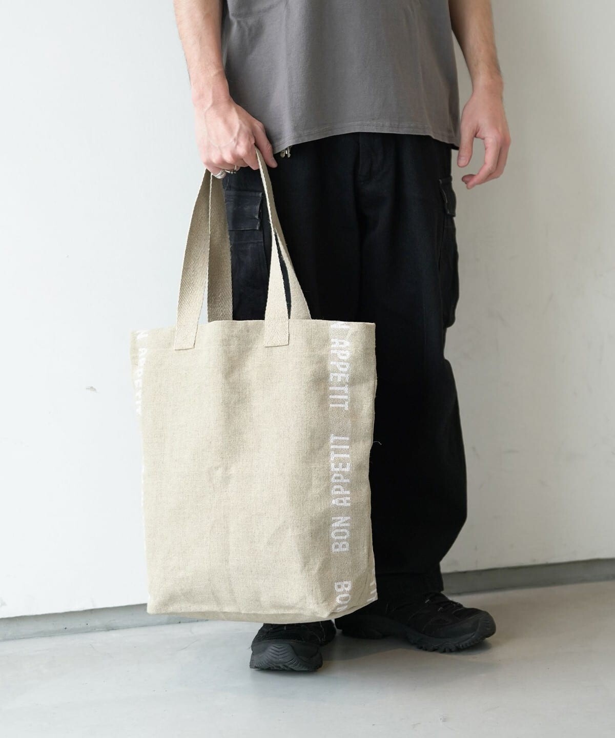 (ASK availability First) BEAMS Charvet Editions / “BON APPETIT” Linen Tote new
