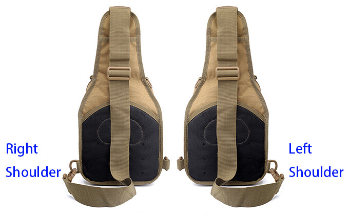 Men Backpack Molle Tactical Sling Chest Pack Shoulder Bag Outdoor Hiking Travel