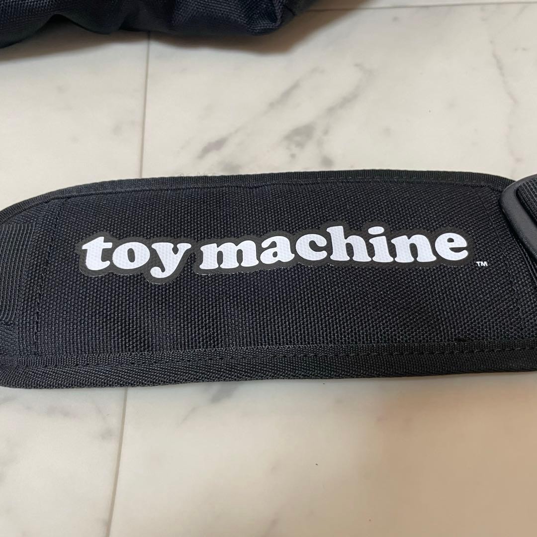 TOY MACHINE Boston Bag Black Adjustable Strap 27x47x28cm