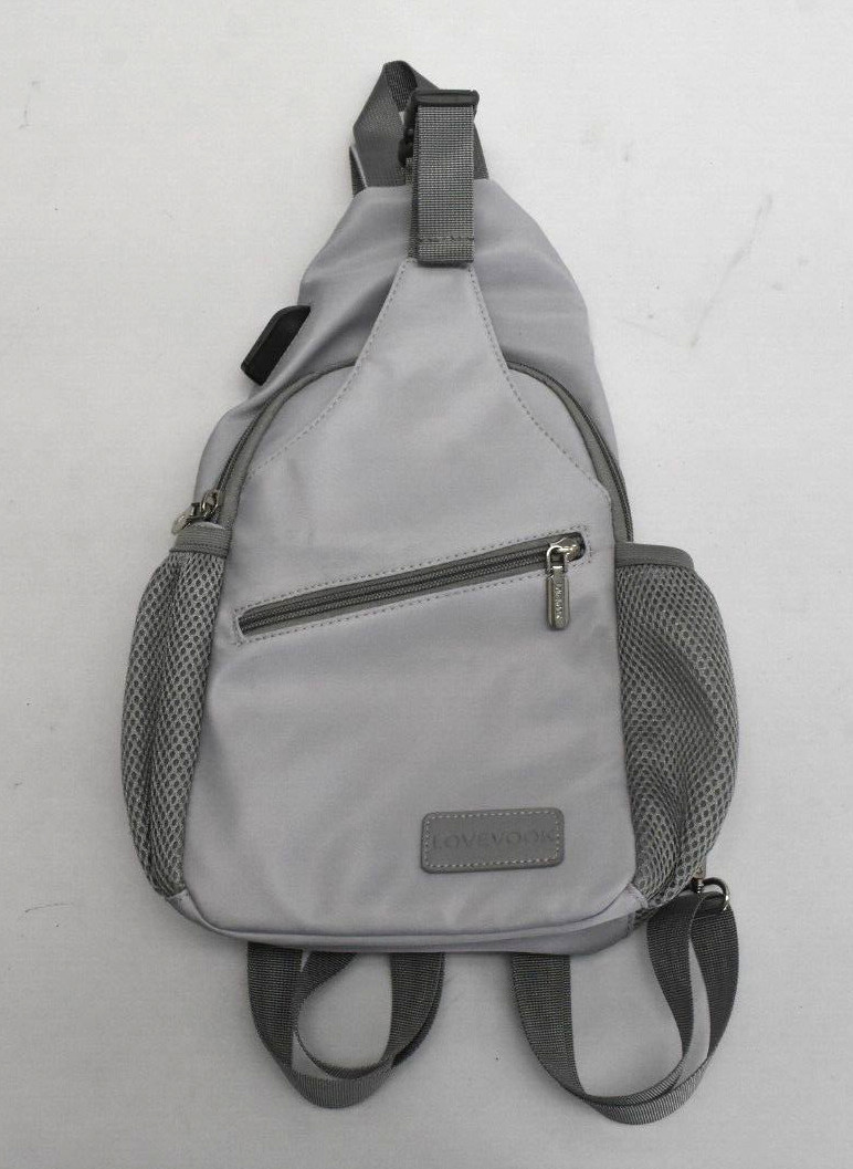 Lovevook Sling Bag Crossbody Backpack Usb Charging Port Anti Theft Lavender