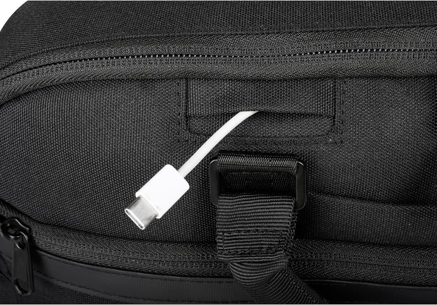 Kenneth Cole Recycled Polyester Slim 16″ Laptop Business Briefcase, Black