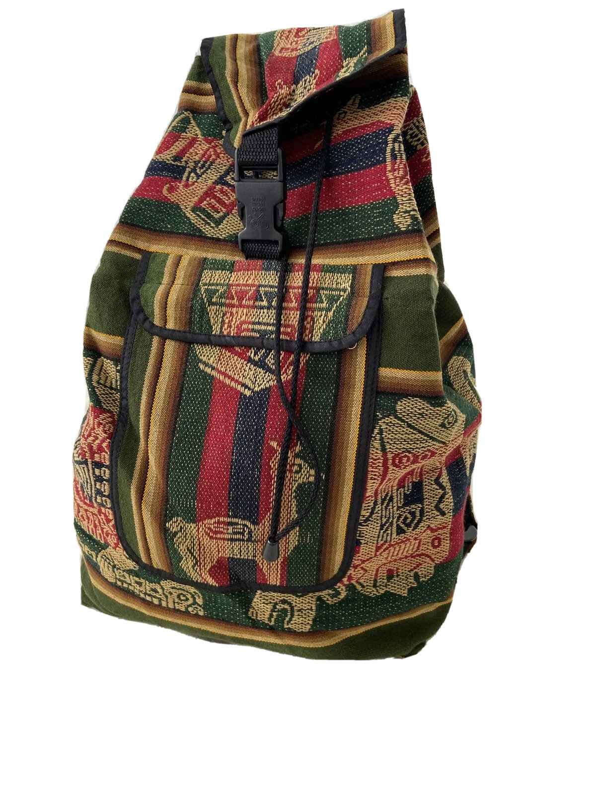 cusco – Large Peruvian Woven Native Inca llama Mantel Backpack
