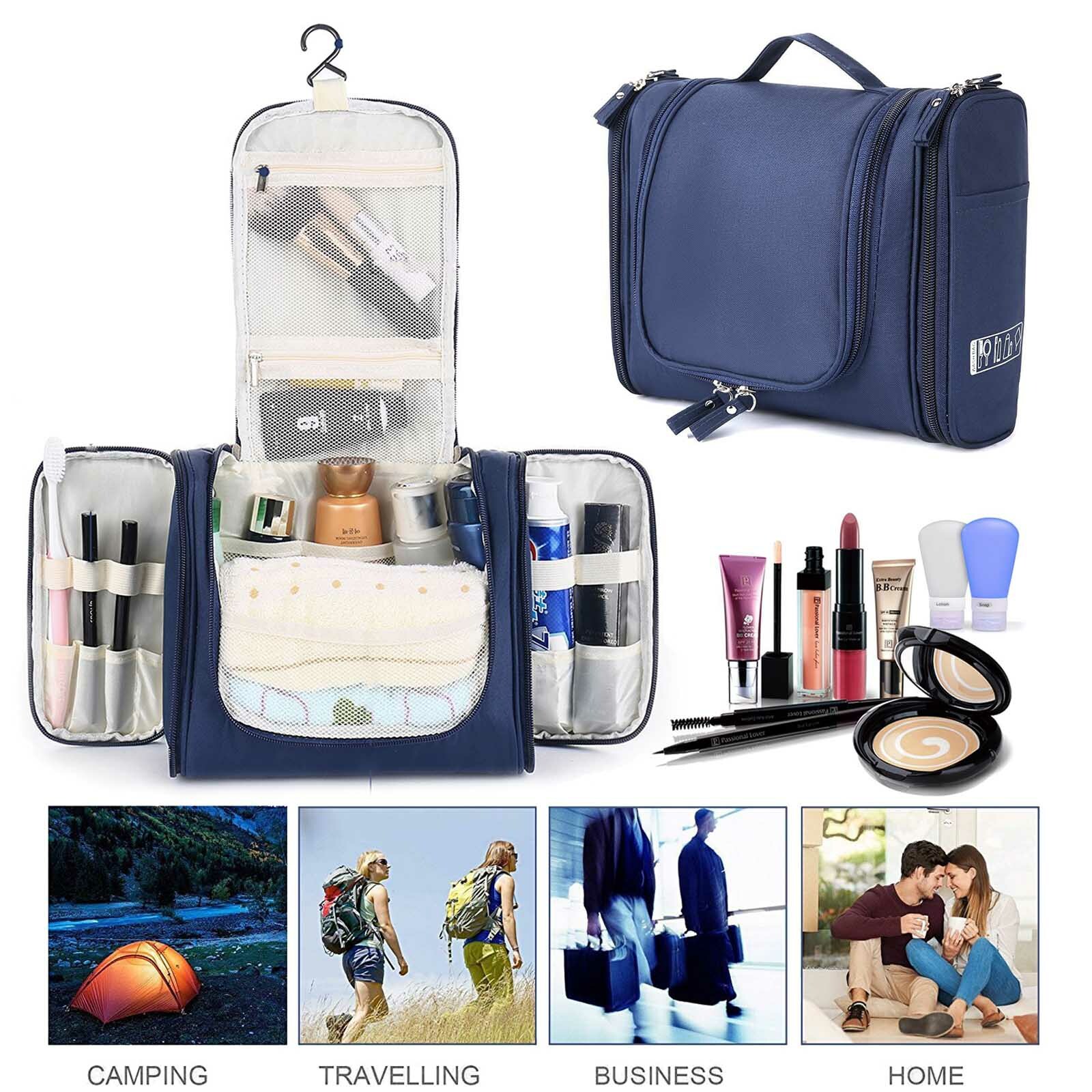 Waterproof Large Capacity Organizer Travel Makeup Shaving Wash Bag for Men Women
