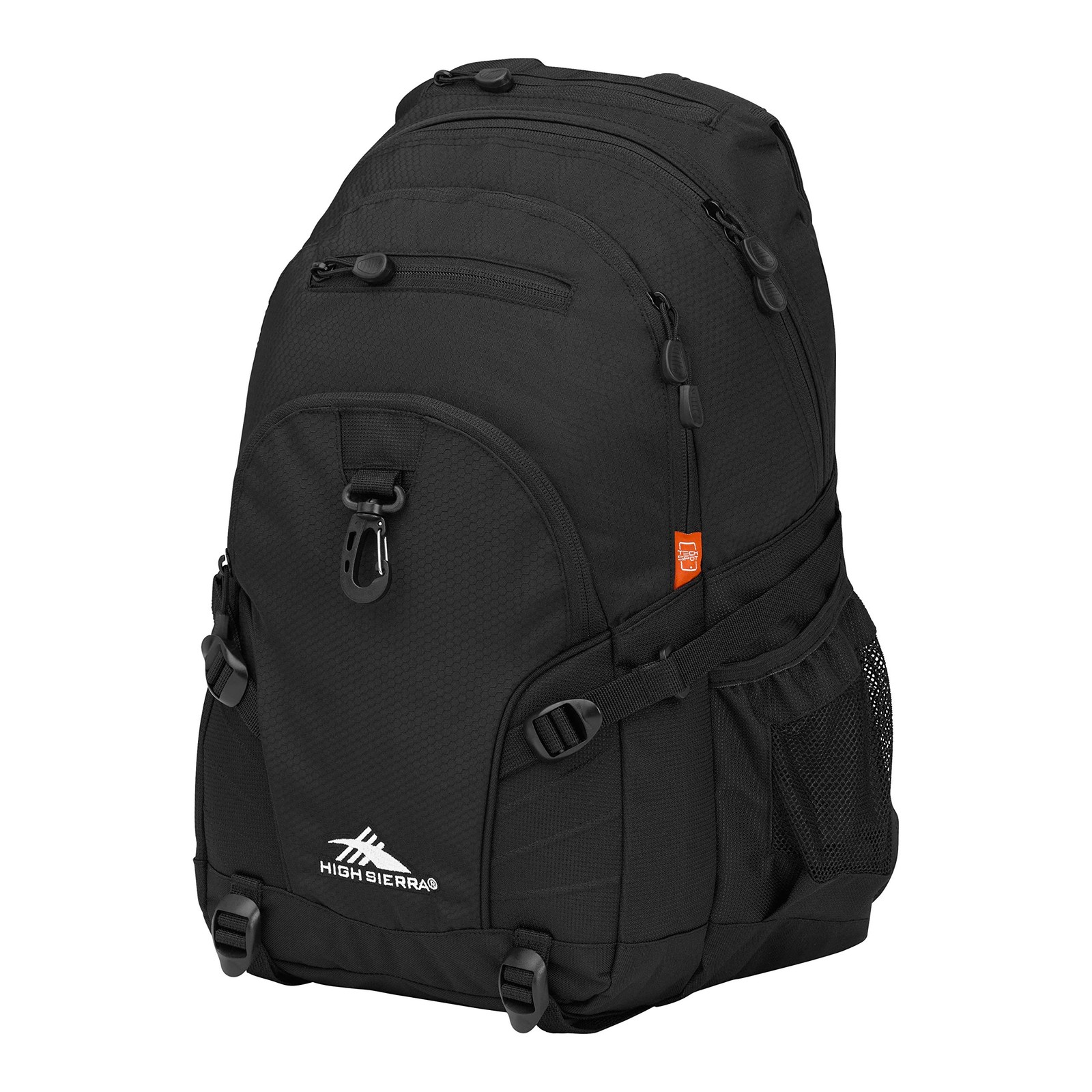 High Sierra Loop Backpack Travel Work Bookbag Tablet Sleeve Black One Size