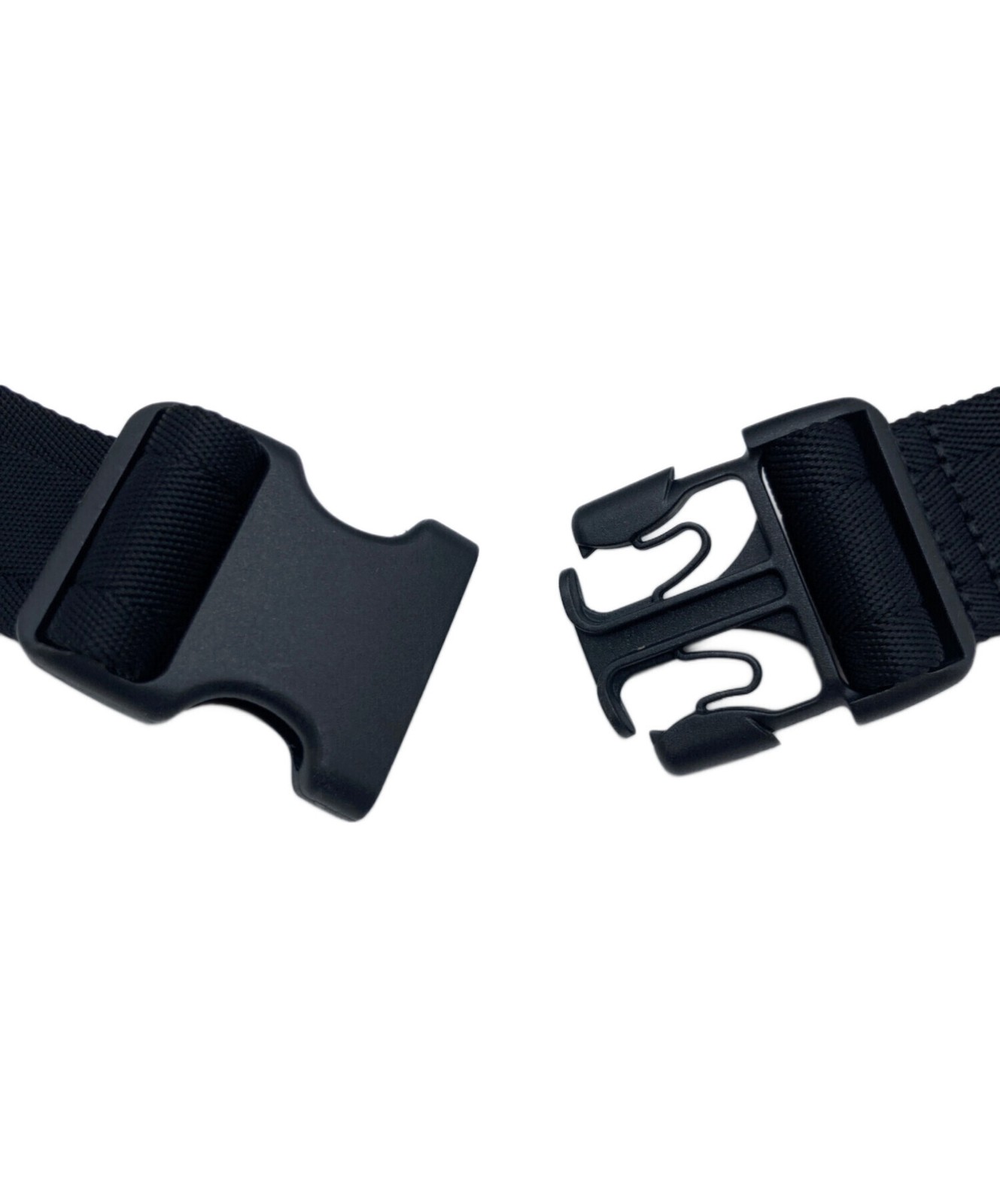 Diesel Men Black White Logo Body Bag Adjustable Strap Zip Pocket Polyurethane