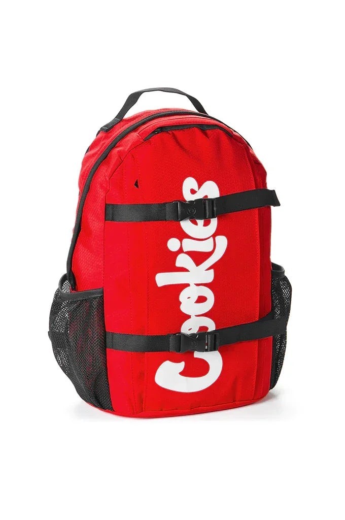 Genuine Cookies Smell Proof Red Ripstop Backpack Laptop Bag Streetwear