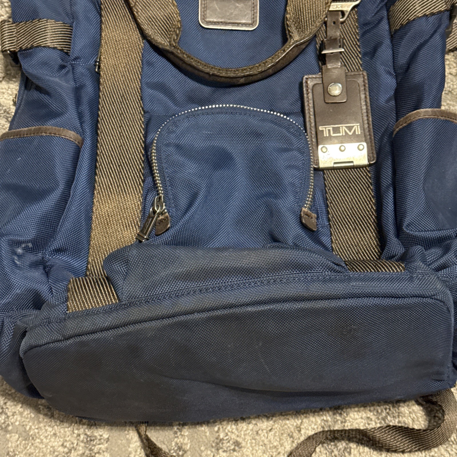 TUMI Alpha BRAVO Lejeune 2-Way Backpack Tote Blue