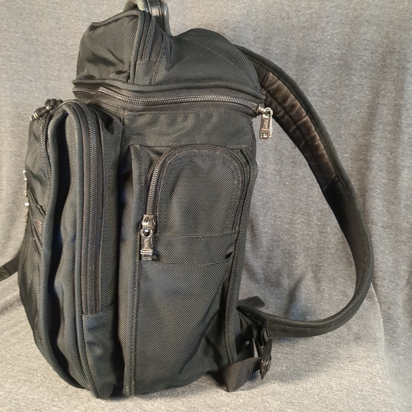 TUMI 26086D4 T-Pass Laptop Backpack Black Nylon Carry On Pockets