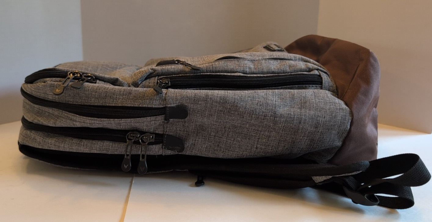 BONDKA 19.5″ Jumpstreet Backpack City Work School Travel Bag Heather Gray Pocket